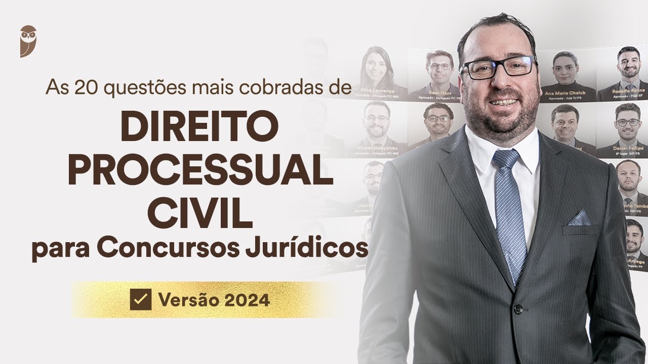 As 20 questões mais cobradas de Direito Processual Civil para Concursos Jurídicos (✅ Versão 2024)