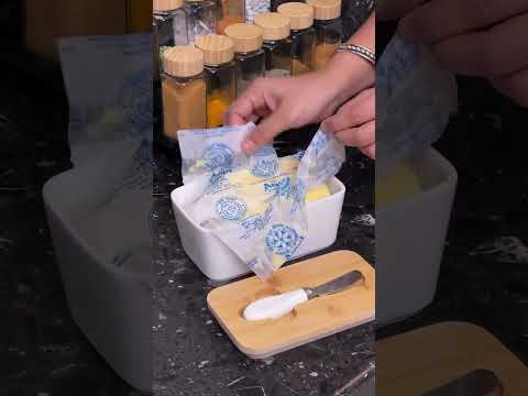 Mantequera Metal Con Tapa Bambú Y Untador - Video