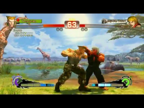 SSF4 AE:jimplab(Guile) vs Jblaze3691(Ken) Ranked Match