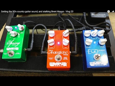 Getting the 90's country guitar sound, and stalking Brent Mason - Vlog 23