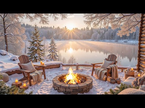 Winter Morning by the Lake ❄️ Warm Piano Music to Studying, Working & Unwinding