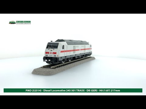 🚂 Train 360° - #2 PIKO (52514) - Diesel Locomotive 245 501 TRAXX - DB (GER) - H0 (1:87) 217mm