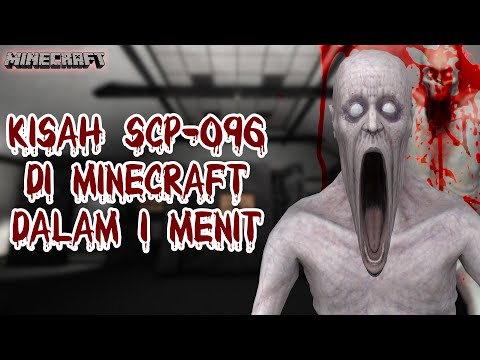 SCP-096'S STORY IN MINECRAFT IN 1 MINUTE!  (SCP Foundation Story In Minecraft) #Shorts