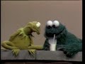 Classic Sesame Street Kermit And Cookie Monster Full And Empty Glass Of Milk