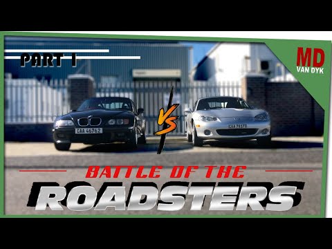 Battle Of The Roadsters - BMW Z3 vs Mazda MX5 (Part 1)