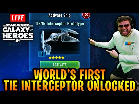 World's First TIE Interceptor Unlocked in SWGoH! Conquest Rush + Grand Arena x 2 Championship Rounds