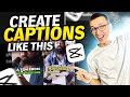 How To Add Captions like Alex Hormozi on CapCut (Tutorial for phone and PC)