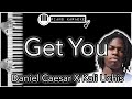 Get You - Daniel Caesar X Kali Uchis - Piano Karaoke Instrumental