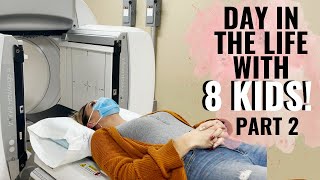Hospital, yikes! DITL w/ 8 kids PT 2: Dinner & bedtime routine, speed cleaning, +more! | Jordan Page
