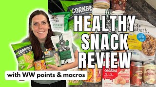 HEALTHY SNACK REVIEW | Trying New Healthy Snacks | WW (WeightWatchers) Points/Calories/Macros