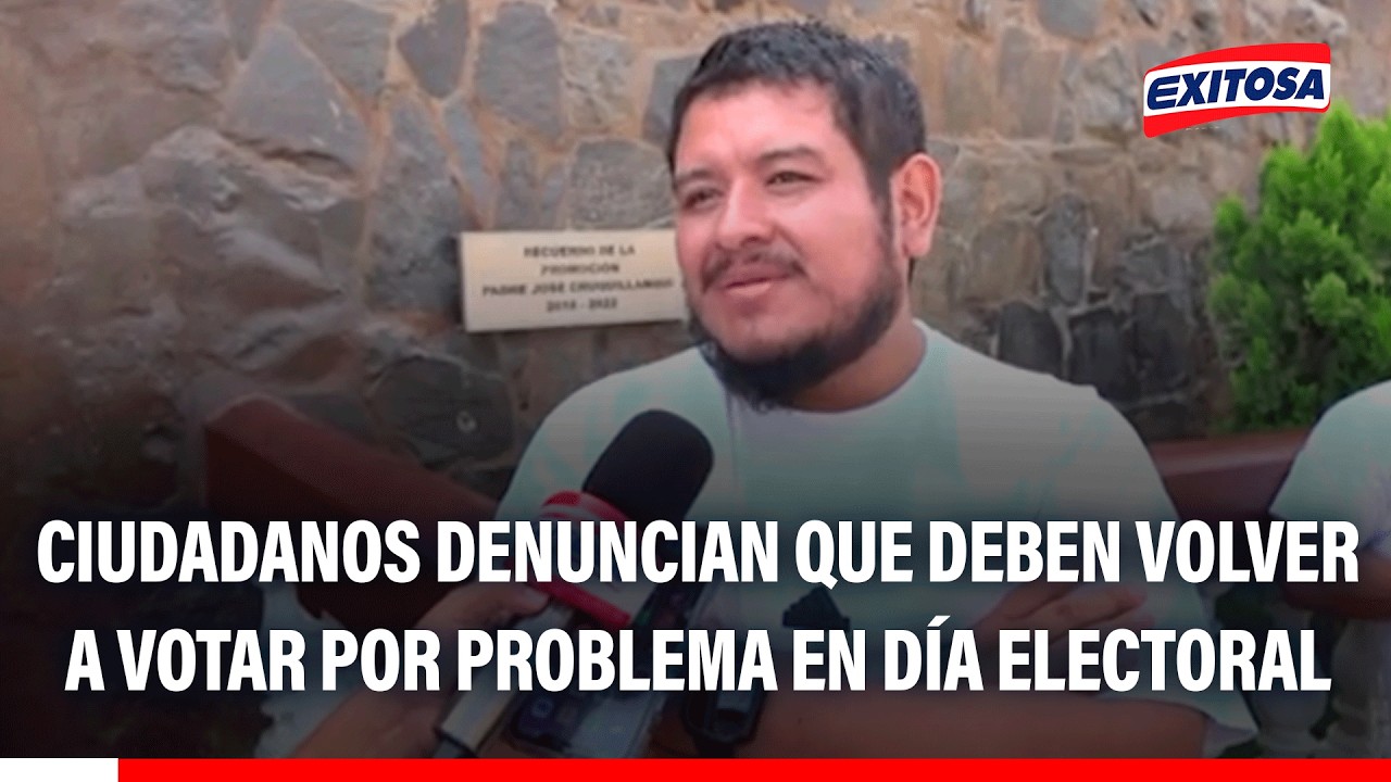 🔴🔵 Pachacamac: Ciudadanos denuncian que deben volver a votar por problema en día electoral