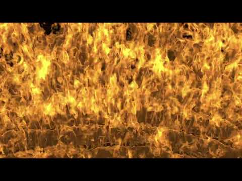 Wall Of Fire Burning Realtime
