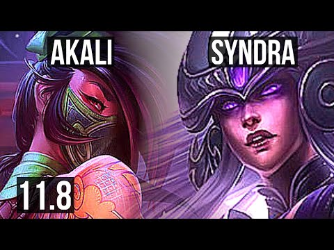 AKALI vs SYNDRA (MID) | 7/1/8, Rank 7 Akali, Rank 29 | EUW Challenger | v11.8
