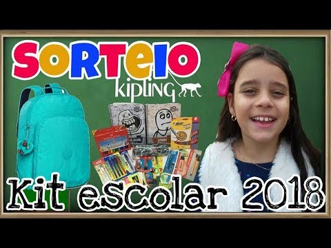 SORTEIO MOCHILA KIPLING COM MATERIAL ESCOLAR 2018