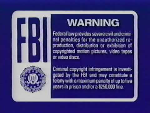 FBI Warning - VHS