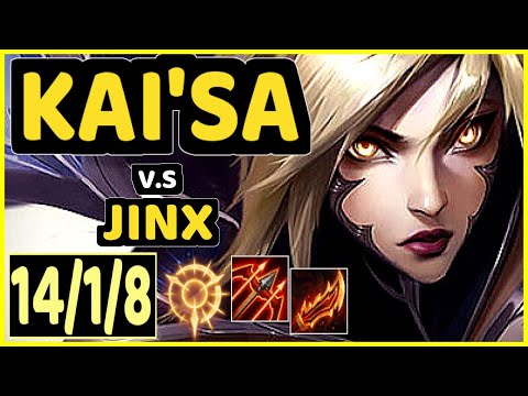 CATAN (KAI'SA) vs JINX - 14/1/8 KDA BOTTOM ADC CHALLENGER GAMEPLAY - KR