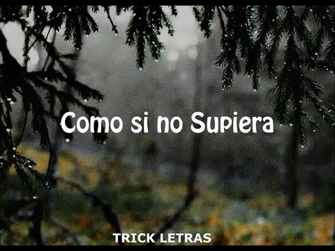 Willian Luna - Como si no supiera | LETRA