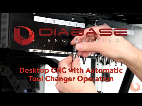 Desktop CNC with Automatic Tool Changer (ATC) Operation