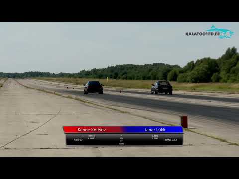 Kenne Koltsov - Audi 90 vs Janar Lükk - BMW 320i. Dragrace @ EDRA nationals 2019