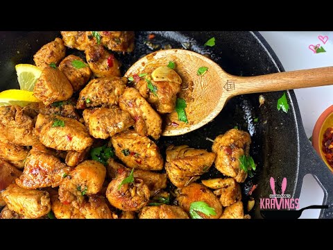 garlic butter chicken bites| 30 minute dinner