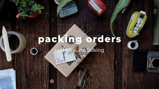 the sound of silence, pack orders with me - long asmr, no mid-roll ads