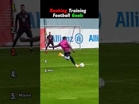 Ranking the Most SATISFYING Training Football Goals! 🤯⚽