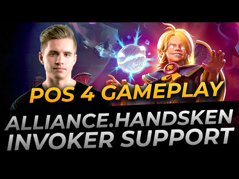 Handsken plays Invoker Support | Full Gameplay Dota 2 Replay