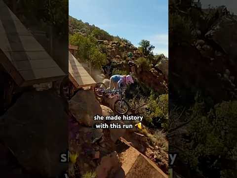 first woman. full send. historic win. 🏔️👑 #RedBullRampage #RobinGoomes #mtb #freeride #downhill