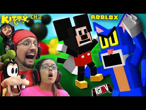 ROBLOX KITTY Chapter 2!  ESCAPE Mickey's CLUBHOUSE  (FGTeeV Gameplay)