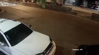 fast and brutal end for woman crossing road