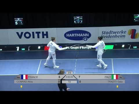 2025 Heidenheim CDE Womens Epee T8 France vs Italy