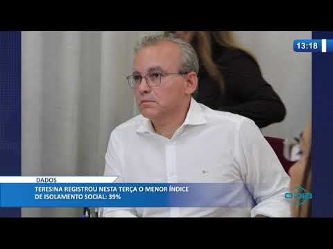 Teresina registrou o menor iÌndice de isolamento social: 39% (06 05 20)