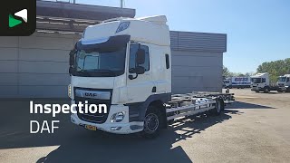 Konteiner vedu veoauto DAF CF 370 CF 4X2 NL-Truck APK BDF 2000kg Ladebordwand MX Engine Bra | Pilt 4 - Autoline