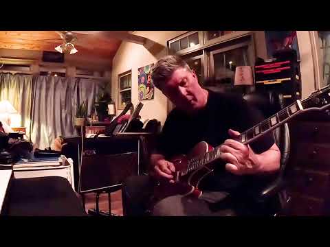 Grote LPF-002 Semi-Hollow Body Les Paul-Style Guitar - Blues Through a Vox AC10c1 Amp - Nice!