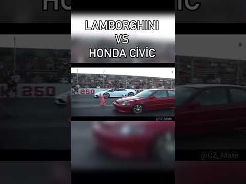 Thumbnail for A casual car beat up a luxurious lamborghini 😁 Honda Civic 💪 by Honda Beat, Lamborghini, Car, Honda Civic