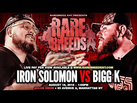 IRON SOLOMON VS BIGG K ANNOUNCEMENT (AUG 18TH) - RBE