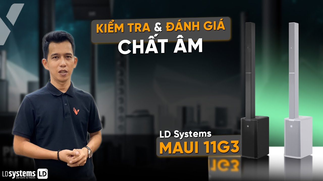 video Loa karaoke di động LD Systems MAUI 11 G3 W chính hãng 0