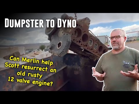 Dumpster to Dyno: Resurrecting a Rusted Cummins 12 Valve Engine - Part 1 @MerlinsOldSchoolGarage