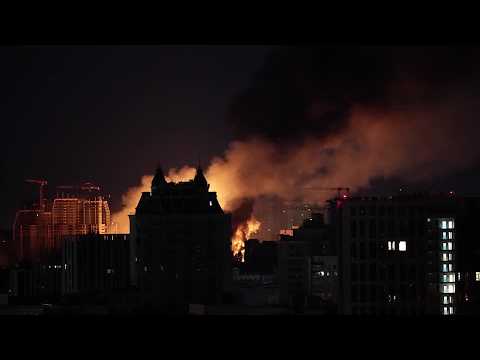 Video Thumbnail: Russia pounds Kyiv with missiles, killing several people