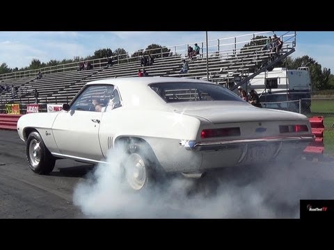 Thumbnail for Ultra Rare Camaro ZL1 vs L88 Corvette - 1/4 Mile Drag Race Video - Road Test TV ® by video, Corvet, Corvett, vide