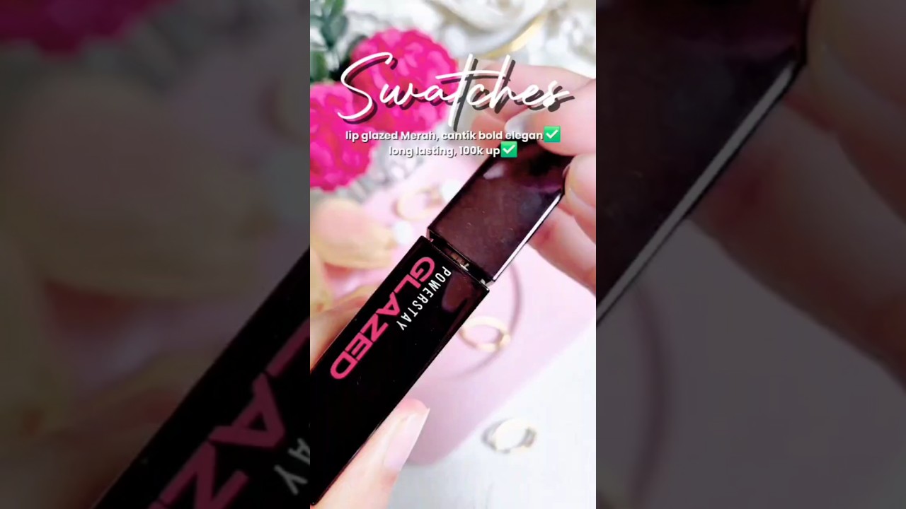 1 shades yang bikin look kamu elegan - Make Over Glazed D06 #lipstickswatches