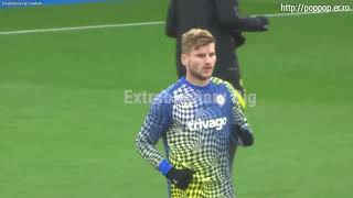 Timo Werner Half Time Warm up 20211120 Leicester City vs Chelsea