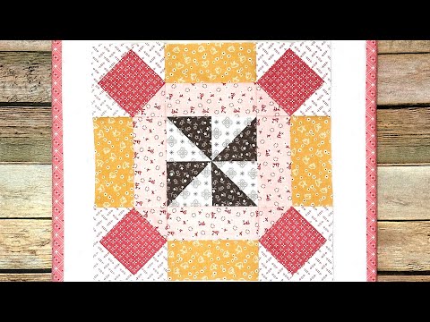 Sew Your Stash Series #31 Honey Blossom 10" and  20" Quilt Block!