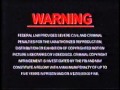 DreamWorks Home Entertainment Warning Screen 1998 2006 VHS Version
