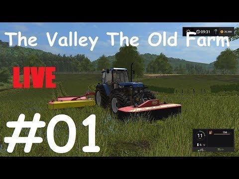 FS17 (PS4) The Valley The Old Farm #01: grass and hey for cows & Sheep