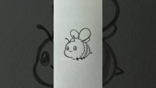 Cute Things to Draw When Bored - day 38 #easy #cute #sketch #art #drawing #tutorial #cutethings #bee