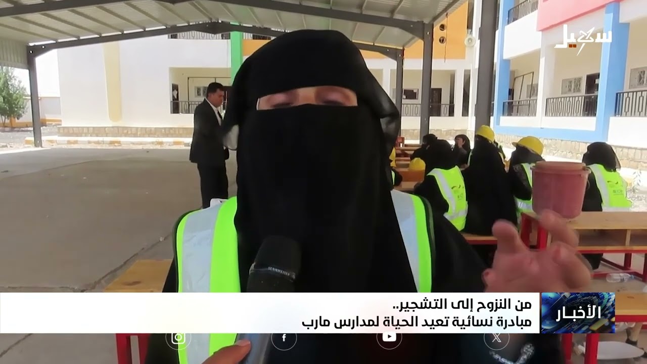 من النزوح إلى التشجير .. مبادرة نسائية تعيد الحياة لمدارس مأرب