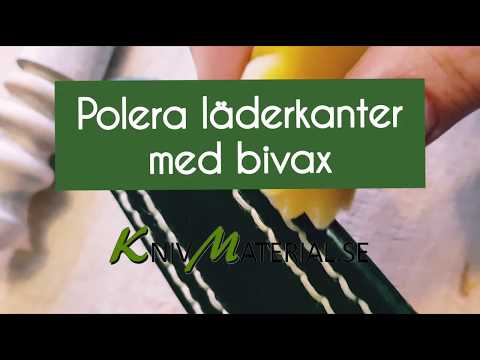 Polera läderkanter med bivax & kantpolerare