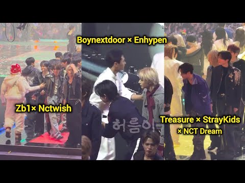 2025 SBS Gayo Daejeon Ending Interaction Enhypen, BND, Aespa, StrayKids, NCT, Treasure & more 