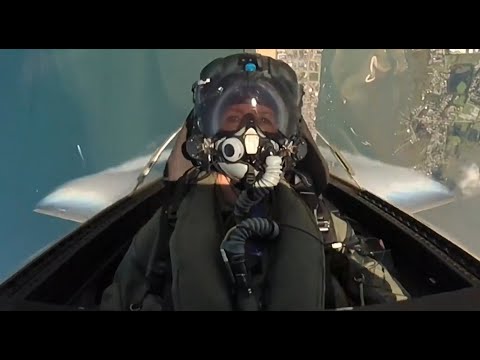 Female F-35A Demo Pilot Capt Kristin Wolfe - Inside the Cockpit  - Ocean City Air Show